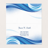 Carte de visite pliée (Extérieur déplié)