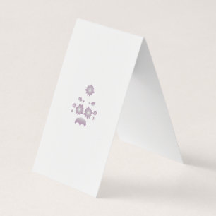 Carte de visite pliée