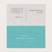 Carte de visite pliée (Extérieur déplié)