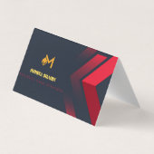 Carte de visite pliée (Dos)