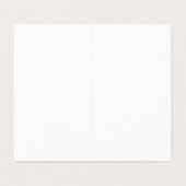 Carte de visite pliée (Extérieur déplié)