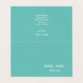 Carte de visite pliée (Extérieur déplié)