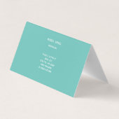 Carte de visite pliée (Dos)