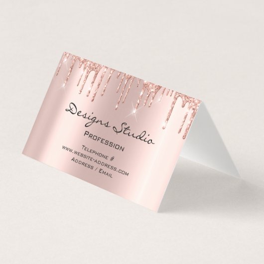 Carte de visite pliée (Back)