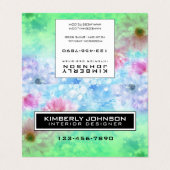 Carte de visite pliée (Extérieur déplié)