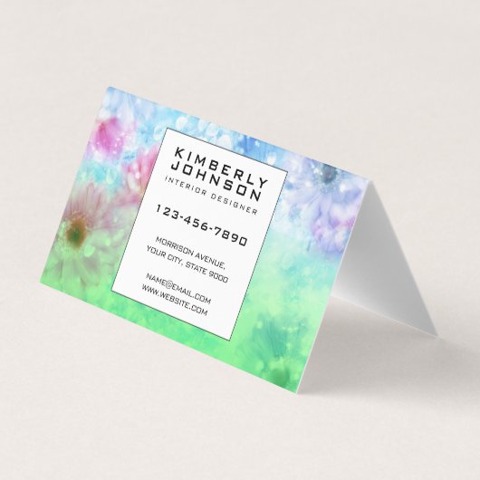 Carte de visite pliée (Dos)