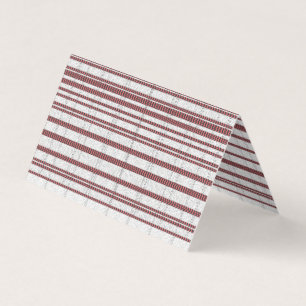 Carte de visite pliée