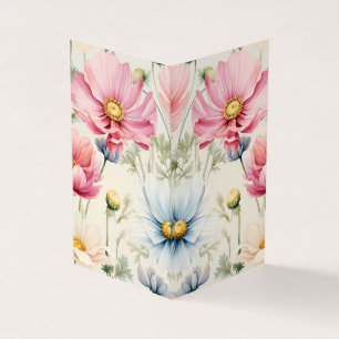 Carte de visite pliée