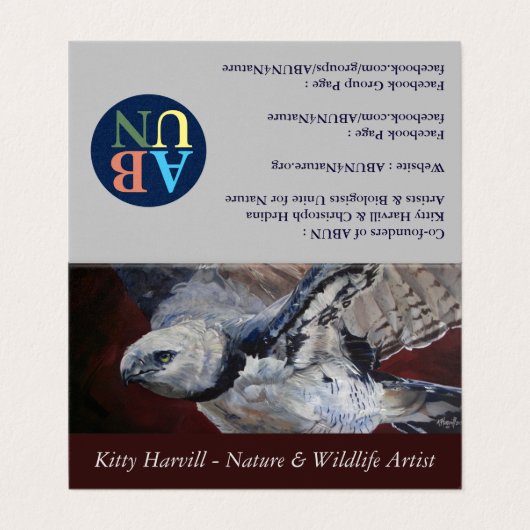 Carte de visite pliée (Extérieur déplié)