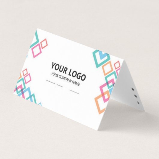 Carte de visite pliée (Devant)