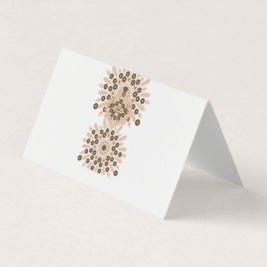 Carte de visite pliée (Devant)
