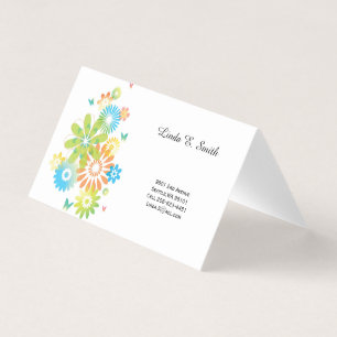 Carte de visite pliée