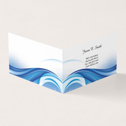Carte de visite pliée (Extérieur)