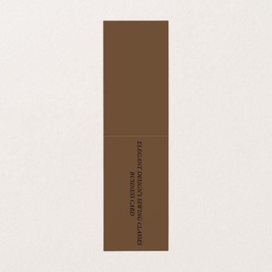 Carte de visite pliée (Extérieur déplié)