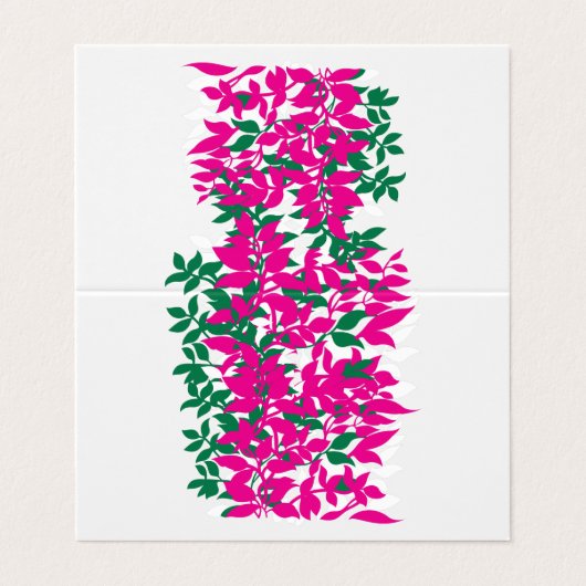 Carte de visite pliée (Extérieur déplié)