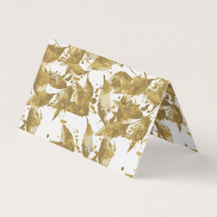 Carte de visite pliée