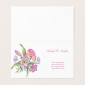 Carte de visite pliée (Extérieur déplié)