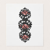 Carte de visite pliée (Extérieur déplié)