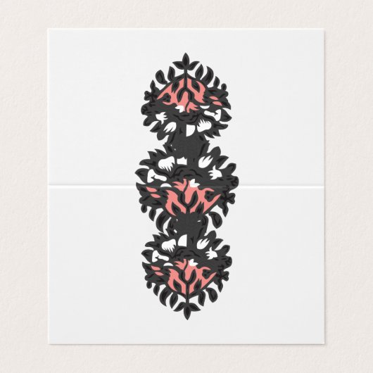 Carte de visite pliée (Extérieur déplié)