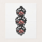 Carte de visite pliée (Intérieur déplié)