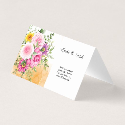 Carte de visite pliée (Devant)