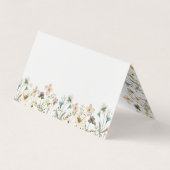 Carte de visite pliée florale (Dos)