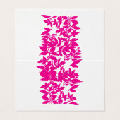 Carte de visite pliée florale rose | Chic audacieu (Extérieur déplié)