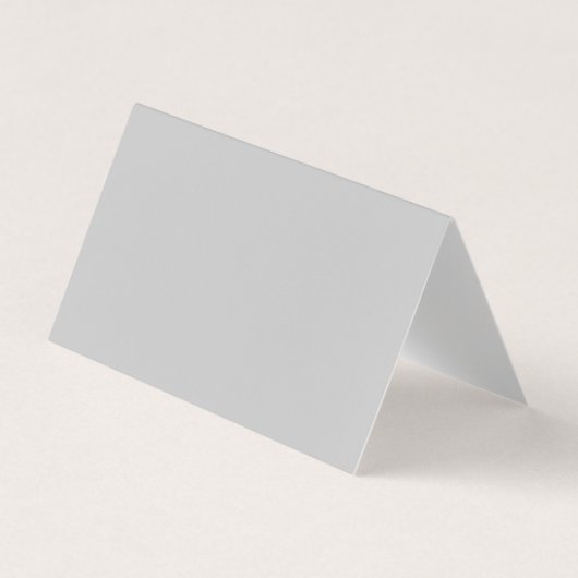 Carte de visite pliée grise luxe (Devant)