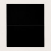 Carte de visite pliée noire (Extérieur déplié)