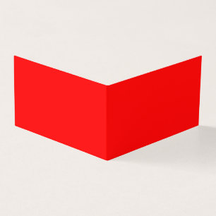 Carte de visite pliée rouge