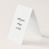 Carte De Visite Plier sur les signets personnalisés (Devant)