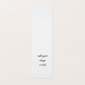 Carte De Visite Plier sur les signets personnalisés (Extérieur déplié)