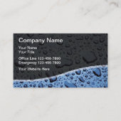 Carte De Visite Plomber Eau Unique Abandon Moderne (Devant)