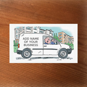 Carte De Visite Plomberie avec nom sur Van Plus QR Code