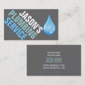 Carte De Visite Plomberie de plomberie Faucet d'eau Handyman Maint (Devant / Derrière)