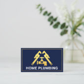 Carte De Visite Plomberie de robinet d'or (Debout devant)