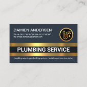 Carte De Visite Plomberie d'or (Devant)