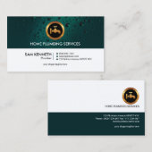 Carte De Visite Plomberie professionnelle pour goutte d'eau simple (Devant / Derrière)