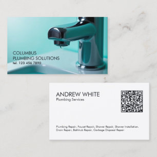 Carte De Visite Plomberie QR personnalisée