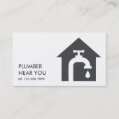 Carte De Visite Plomberie Simple (Devant)