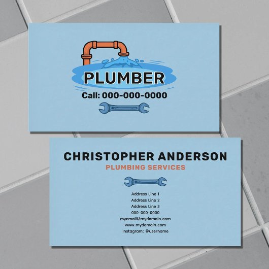 Carte De Visite Plombier