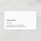 Carte De Visite Plombier d'arrière - plan de l'eau de service de (Dos)