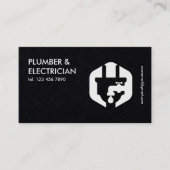 Carte De Visite Plombier & Électricien de Luxe (Devant)