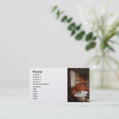 Carte De Visite Plombier - L'heure du bain (Debout devant)