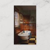 Carte De Visite Plombier - L'heure du bain (Dos)
