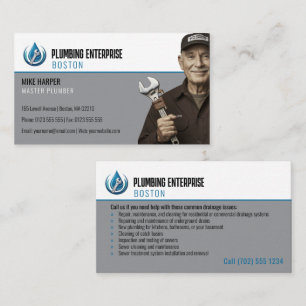 Carte De Visite plombier principal   Handy Man