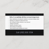 Carte De Visite plombier principal | Handy Man (Dos)