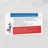 Carte De Visite plombier principal | Handy Man (Dos)