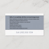 Carte De Visite plombier principal | Handy Man Silver (Dos)