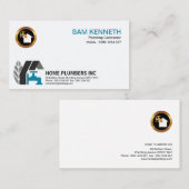 Carte De Visite Plombiers à la maison professionnels élégants (Devant / Derrière)